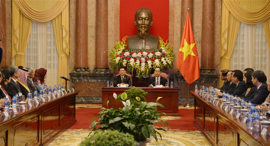 Chủ tịch nước Trần Đại Quang tiếp các Trưởng đoàn dự Đại hội ASOSAI 14